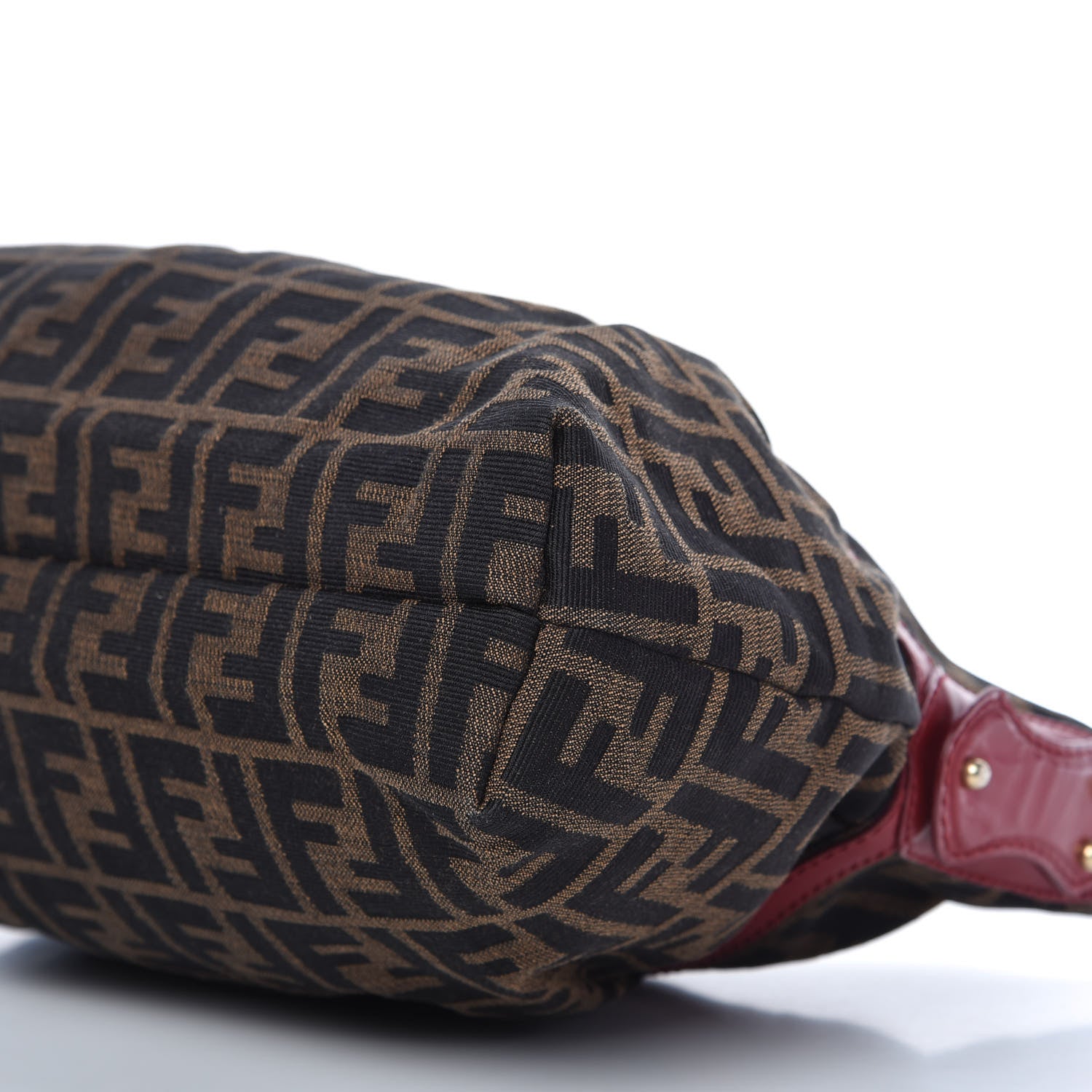 Fendi Zucca Hobo Tobacco Rosso 7 of 8