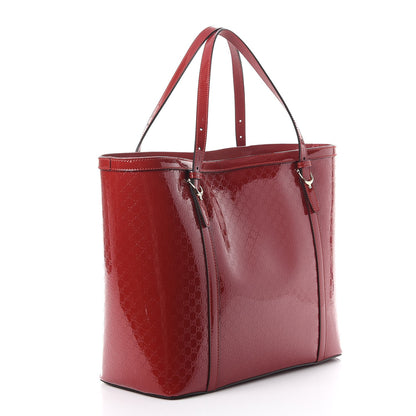 Gucci Patent Microguccissima Medium Nice Tote Rose Bed 3 of 10