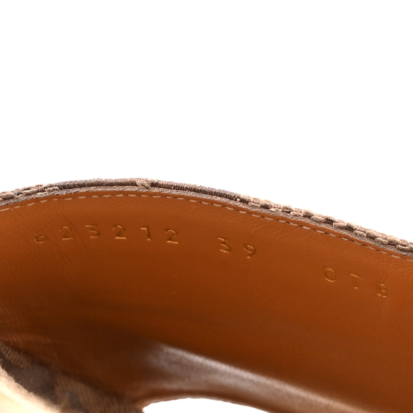 Monogram Maxi GG Angelina Platform 55mm Slide Sandals 39 Camel Ebony
