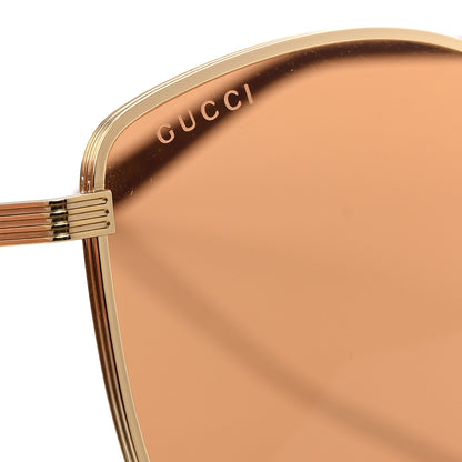 Gucci Metal Cat Eye GG0807SA Sunglasses Brown 7 of 8