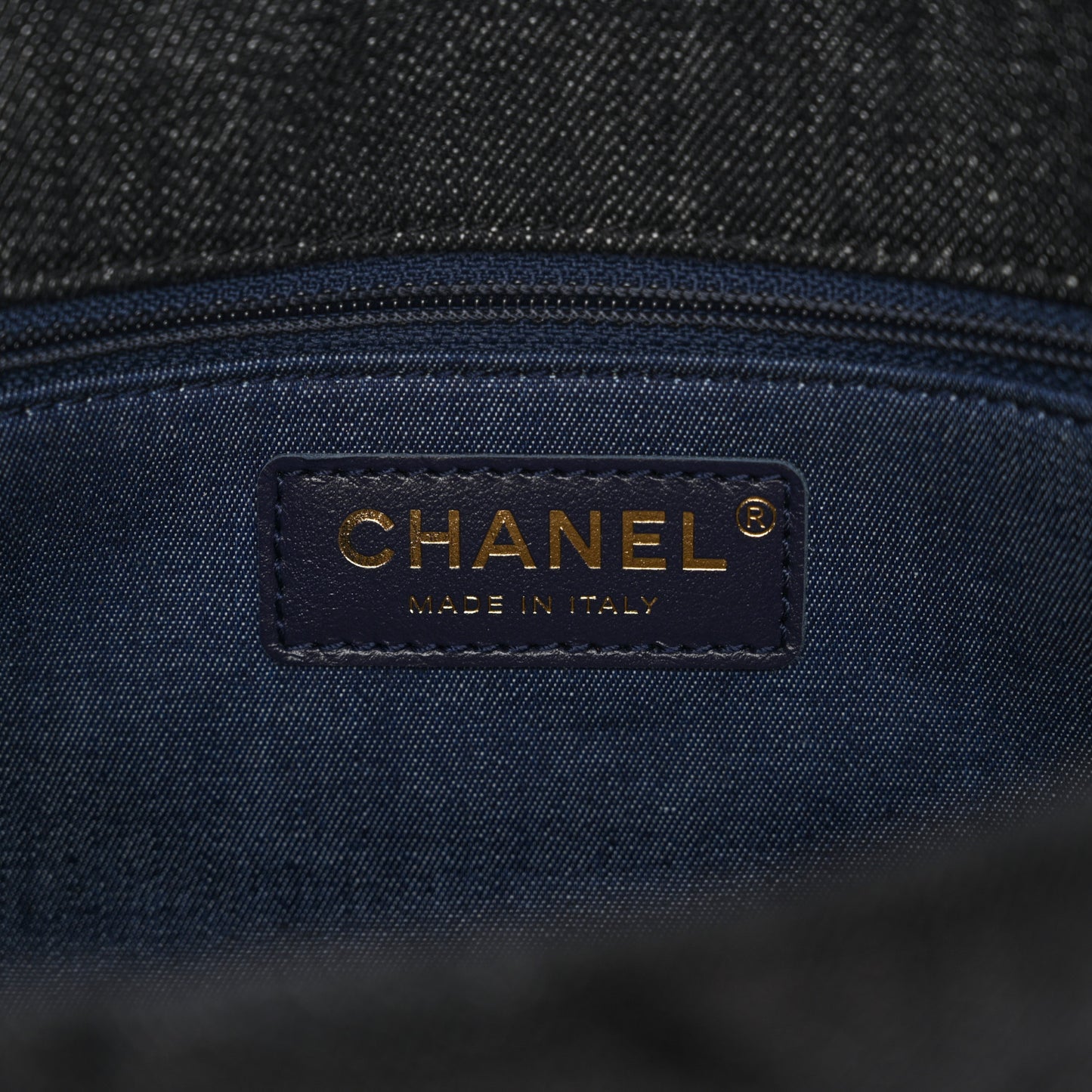 Denim Quilted Medium Funky Town Flap Black