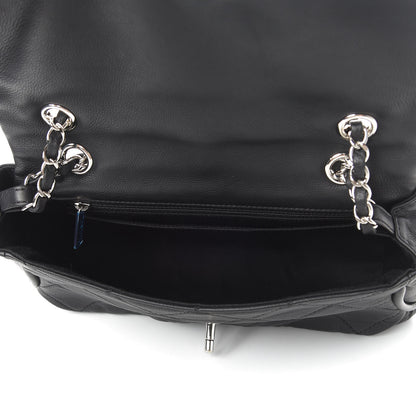 Chanel Grained Calfskin Single Flap Black 5 of 11