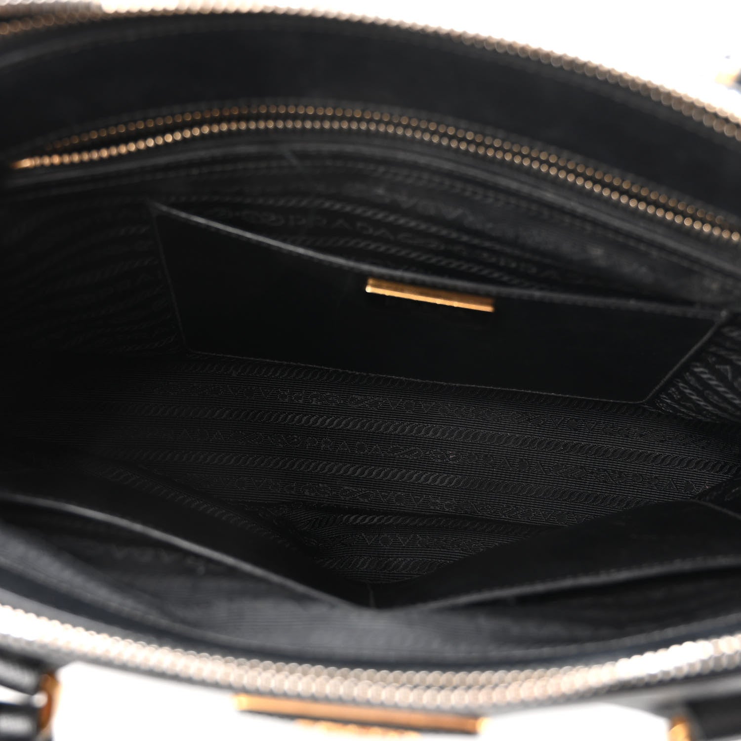 Prada Saffiano Medium Galleria Double Zip Tote Black 5 of 9