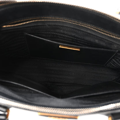 Prada Saffiano Medium Galleria Double Zip Tote Black 5 of 9