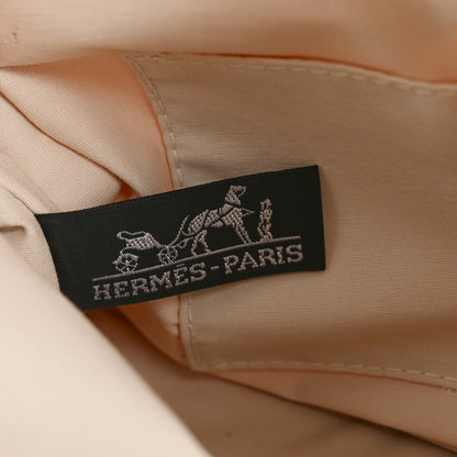 Hermes Cotton Canvas Bolide Travel Cosmetic Pouch Yellow 6 of 11