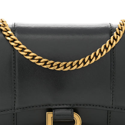 Balenciaga Shiny Box Calfskin Hourglass Chain Bag Black 7 of 13
