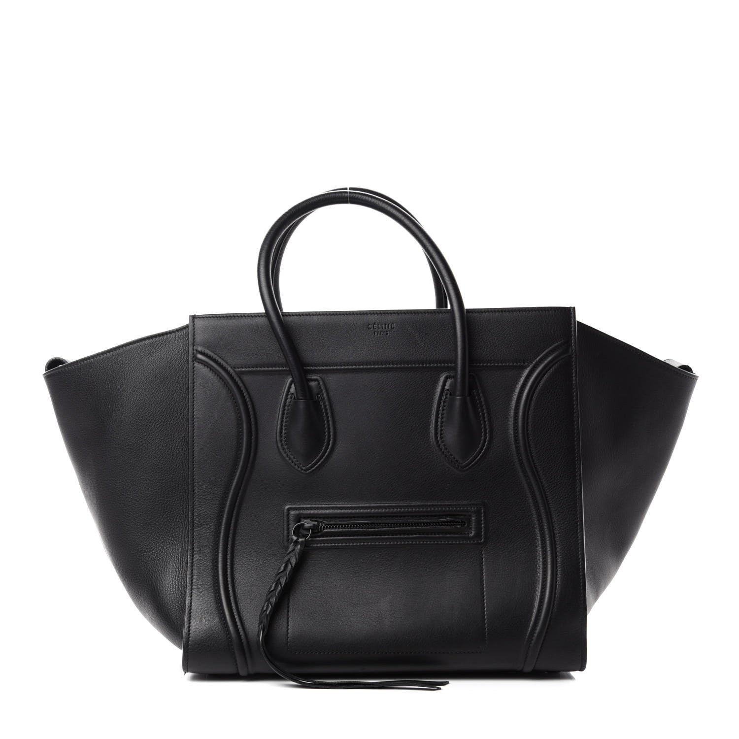 Celine Smooth Calfskin Medium Phantom Luggage Black 1 of 12