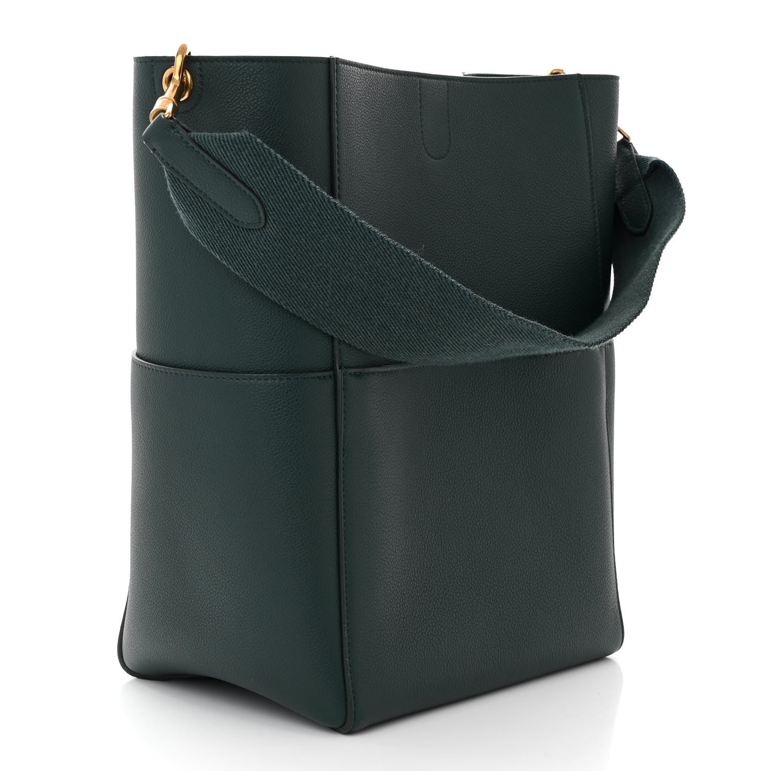 Celine Soft Grained Calfskin Sangle Bucket Bag Amazone 3 of 10