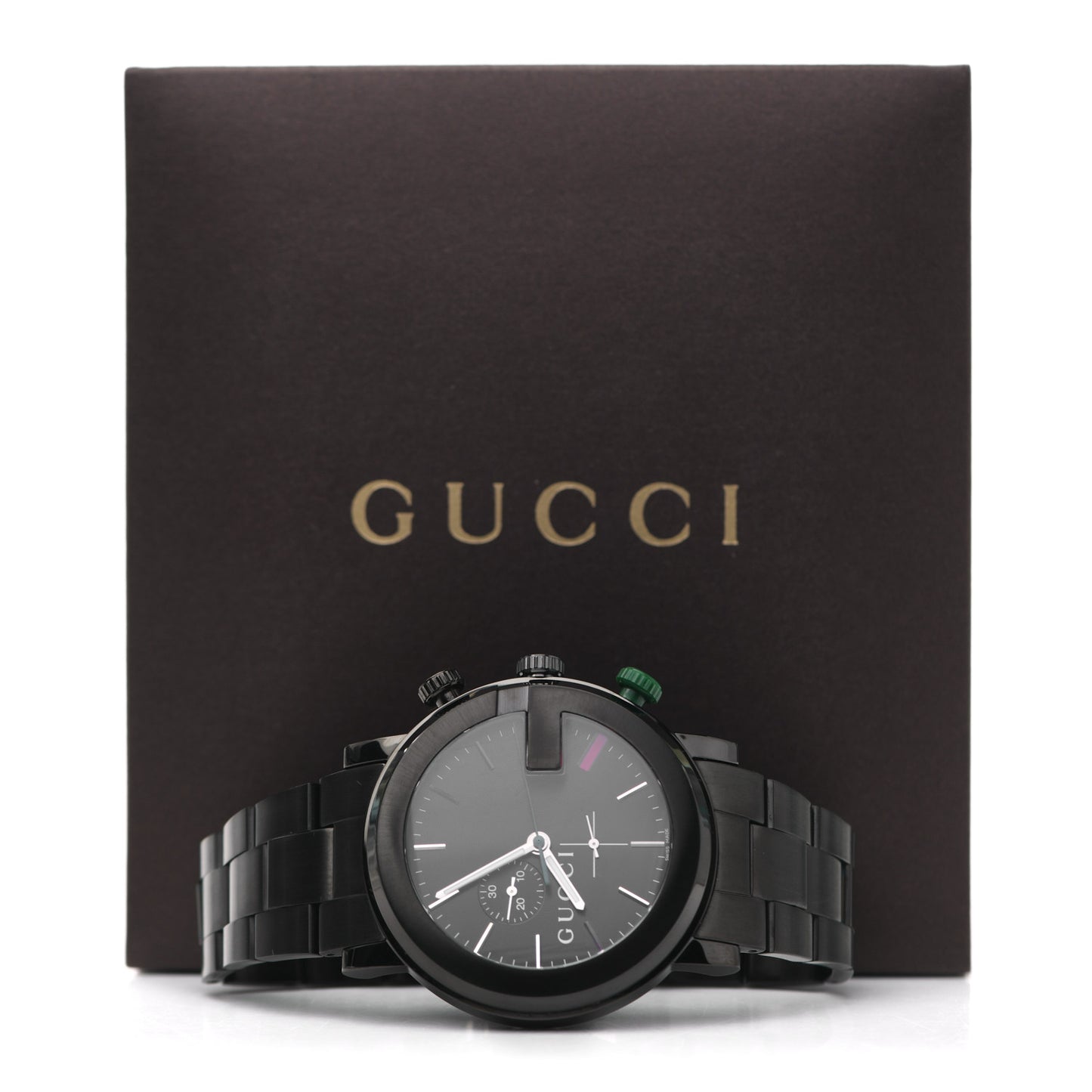 PVD Stainless Steel 44mm 101M G-Chrono Quartz Watch Black