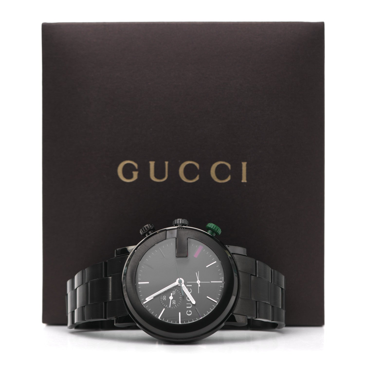 Gucci PVD Stainless Steel 44mm 101M G-Chrono Quartz Watch Black 5 of 5