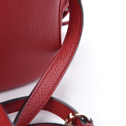 Gucci Pebbled Calfskin Small Soho Disco Bag Tabasco Red 8 of 11