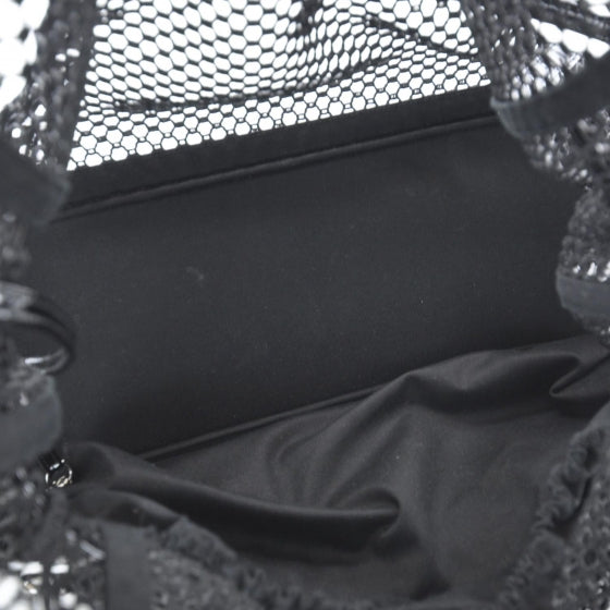 Chanel Patent Net Large La Madrague Tote Black 7 of 11