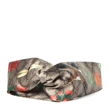 Gucci Silk Monogram Tian Print Tiana Duchesse Headband 1 of 6