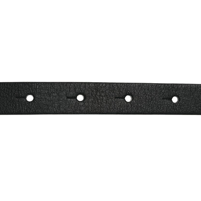 Chanel Calfskin Crystal Chain Logo Belt 85 34 Black 3 of 7