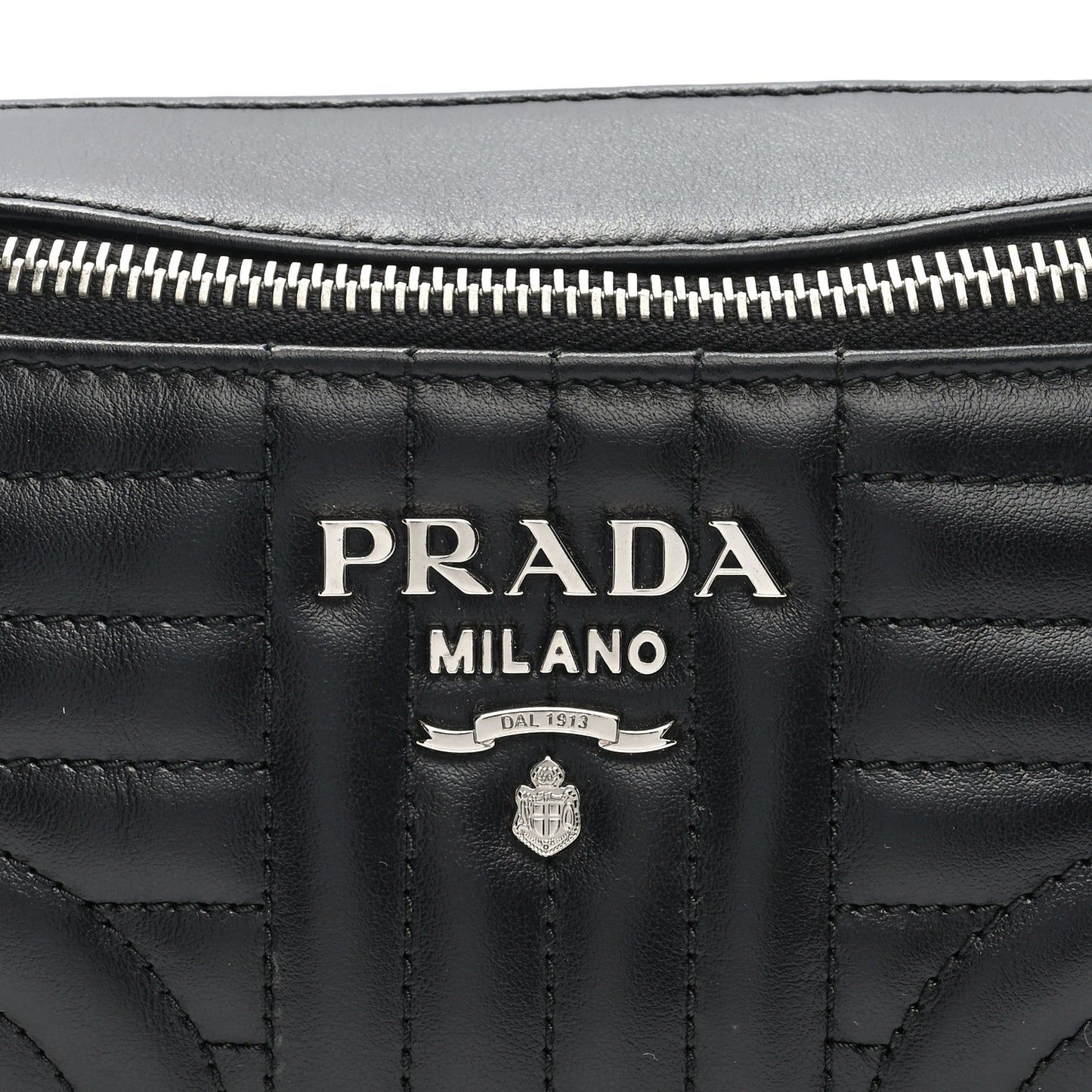 Soft Calfskin Impunture Diagramme Belt Bag Black