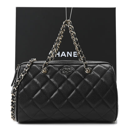 Chanel Caviar Quilted Barrel Purse With Chain  Black 11 of 11