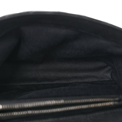 Saint Laurent Sheepskin Matelasse Chevron Monogram Medium College Bag Black 5 of 14