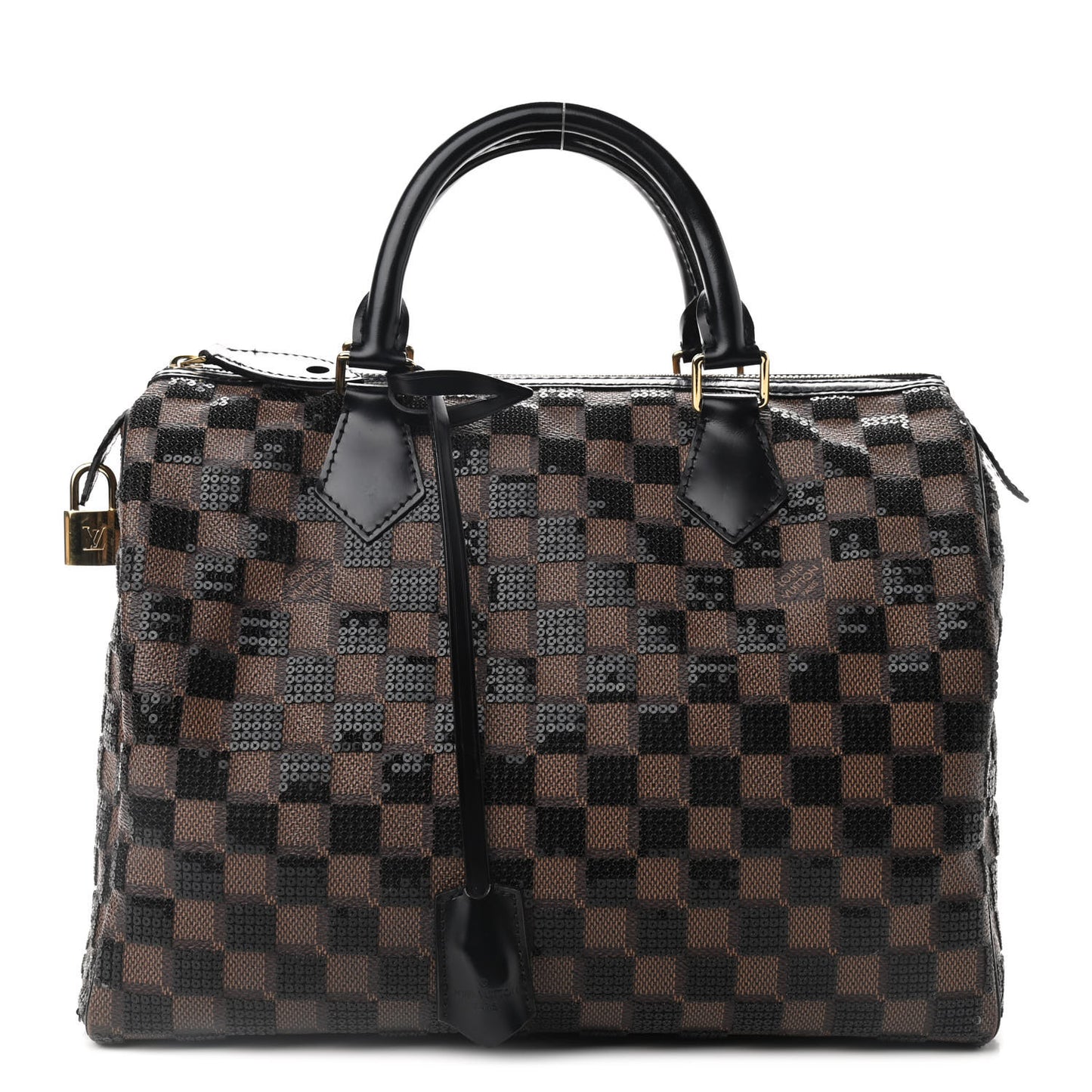 Damier Paillettes Speedy 30 Black