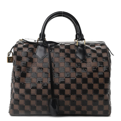 Louis Vuitton Damier Paillettes Speedy 30 Black 1 of 11