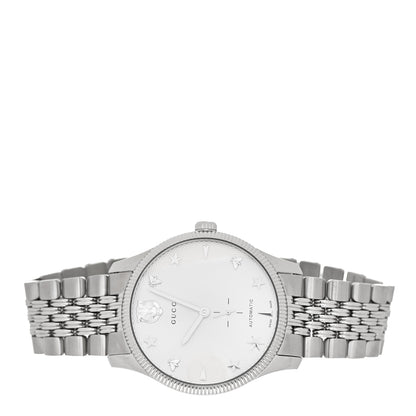 Gucci Stainless Steel 40mm G-Timeless Charm Automatic Watch 4 of 4