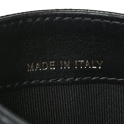 Chanel Caviar Camellia Embossed Card Holder Black 7 of 8