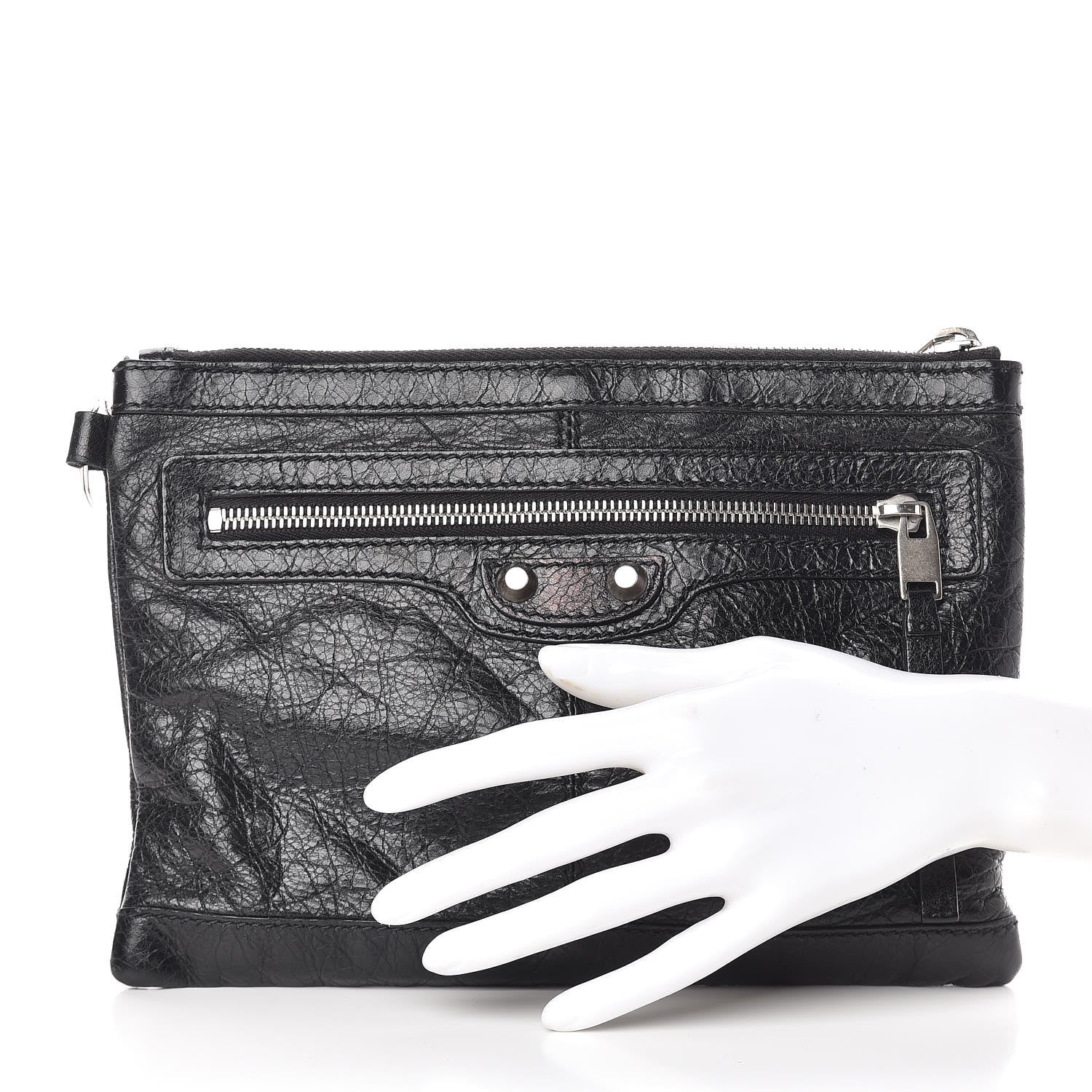Balenciaga Agneau Arena Classic Hardware Small Clip Black 2 of 7
