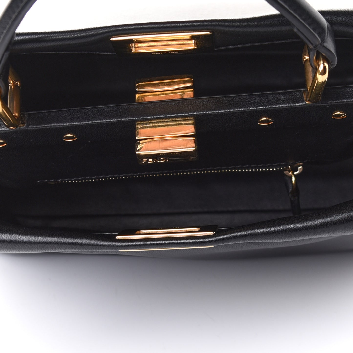 Nappa Mini Peekaboo Iconic Satchel Black
