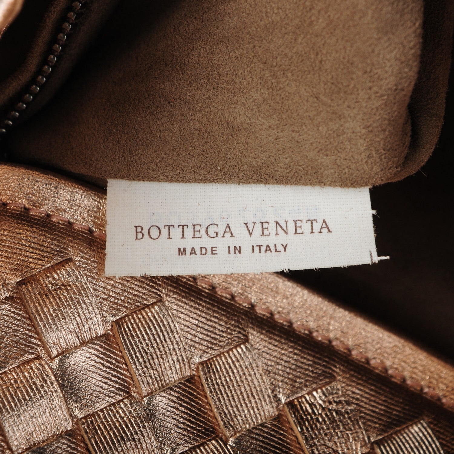 Bottega Veneta Metallic Grosgrain Intrecciato Medium A Shape Seamless Tote Rose Gold 7 of 8