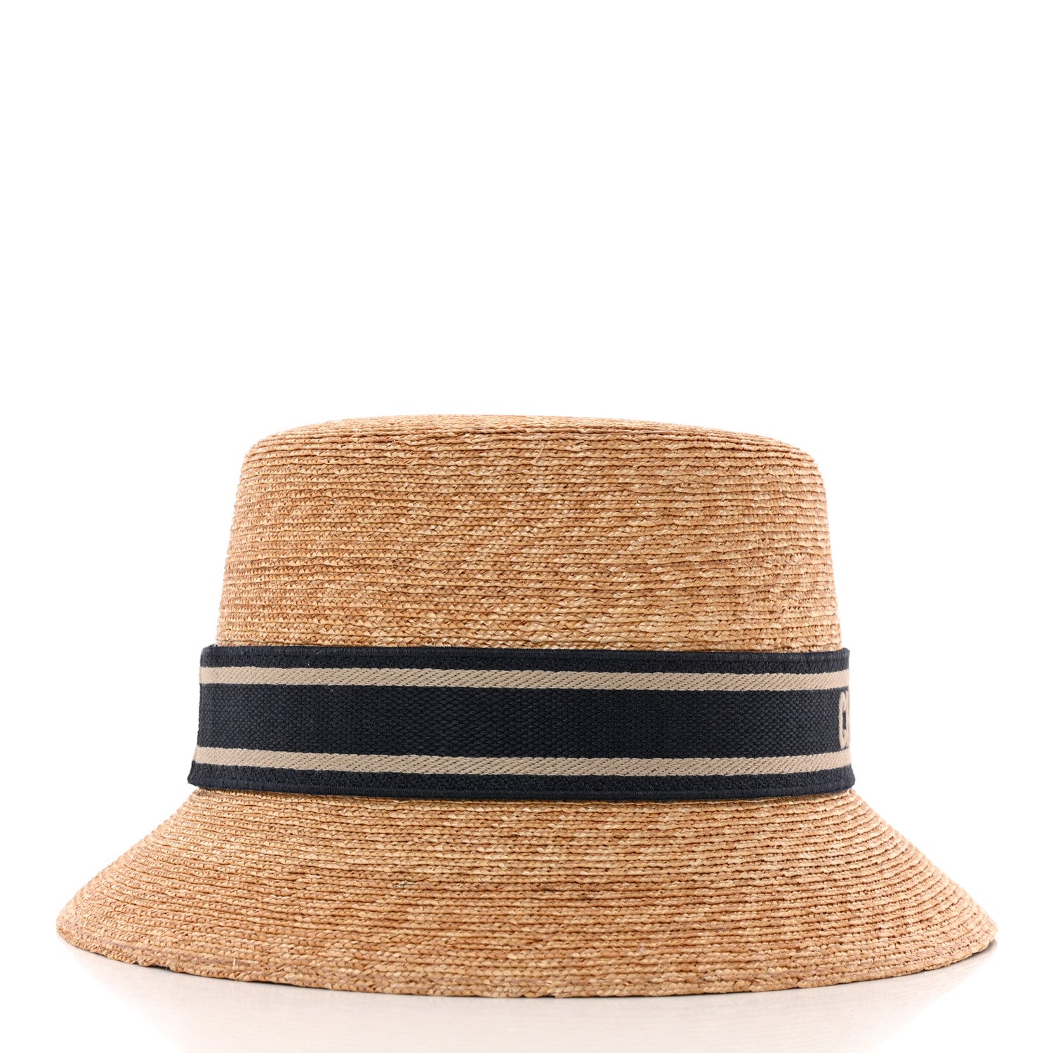 Christian Dior Straw Bucket Hat 58 Natural 5 of 9