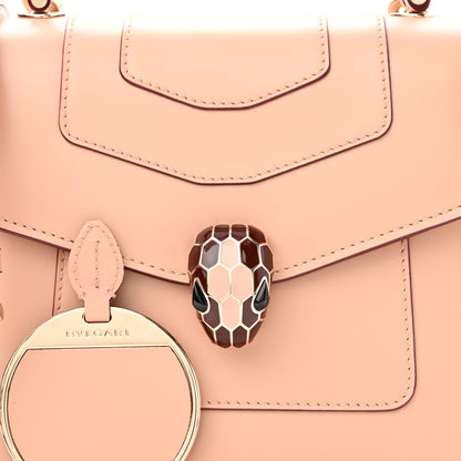 Bulgari Calfskin Serpenti Forever Top Handle Carmel Topaz 5 of 10