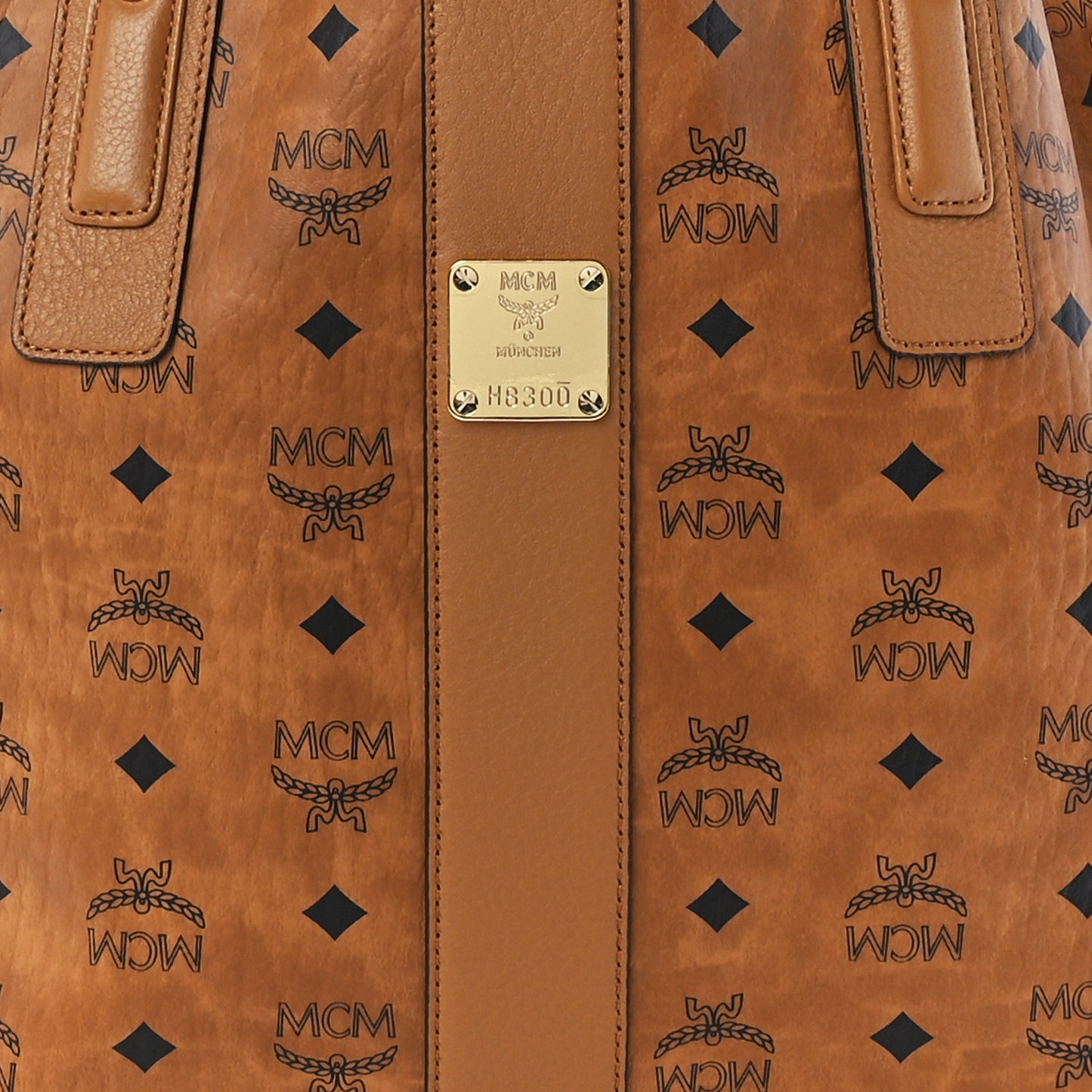 Visetos Medium Liz Reversible Shopper Tote Cognac