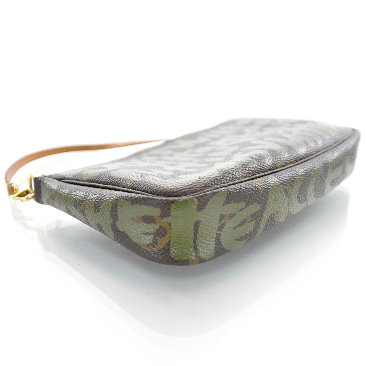 Louis Vuitton Monogram Graffiti Pochette Accessories Kaki 3 of 6