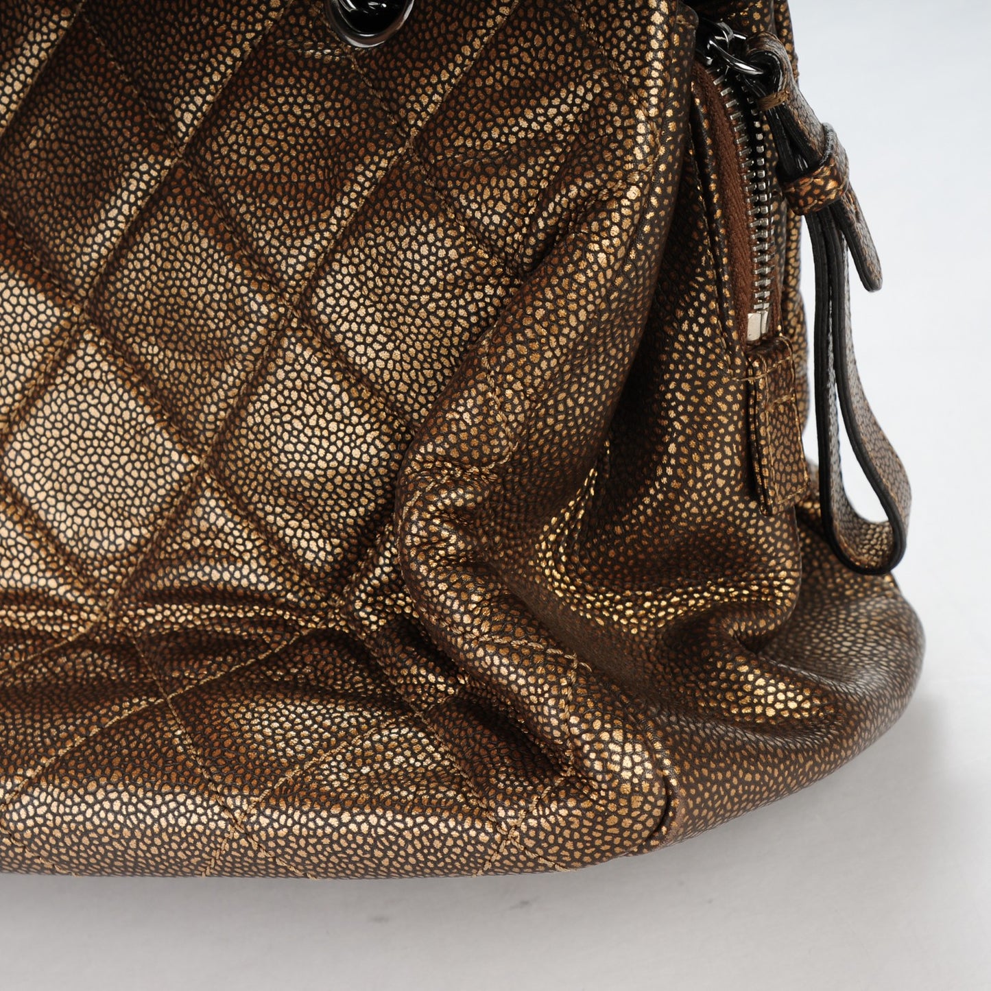 Caviar Timeless CC Shopping Tote Bronze