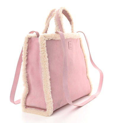 Telfar X UGG Suede Shearling Medium Shopping Bag Pink 3 of 10