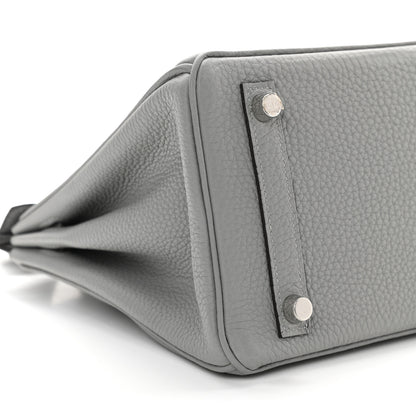 Hermes Togo Birkin 25 Gris Mouette 7 of 10
