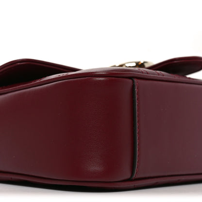 Gucci Calfskin Matelasse Mini GG Marmont Shoulder Bag Rosso Ancora 8 of 9