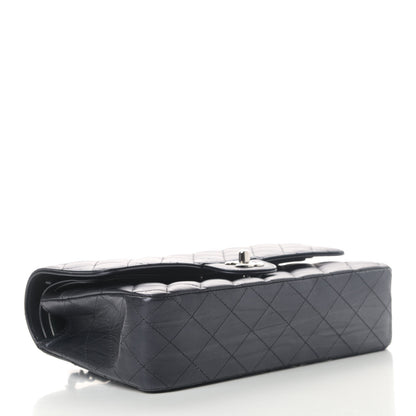Chanel Iridescent Calfskin Quilted Medium Double Flap Charcoal 3 of 5