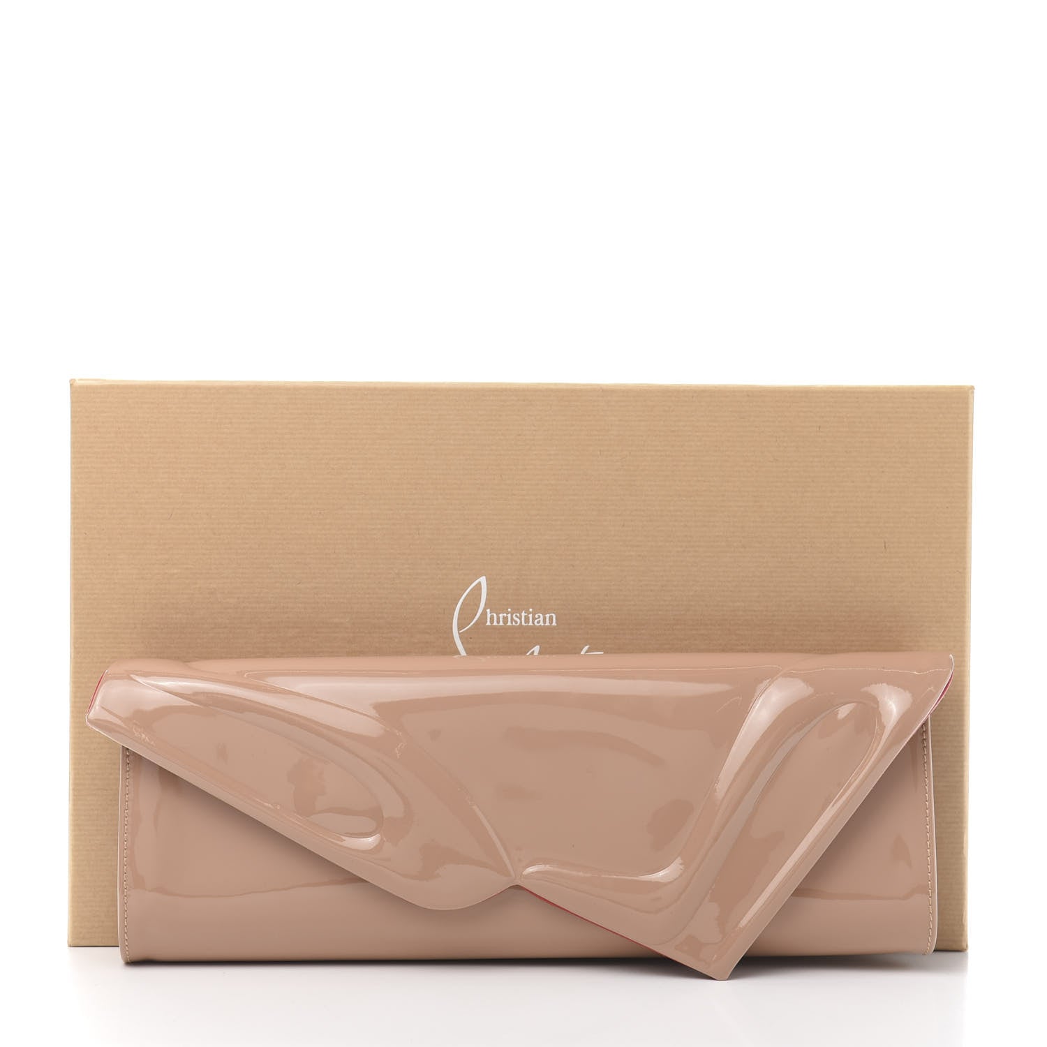 Christian Louboutin Patent So Kate Baguette Clutch Nude 11 of 11