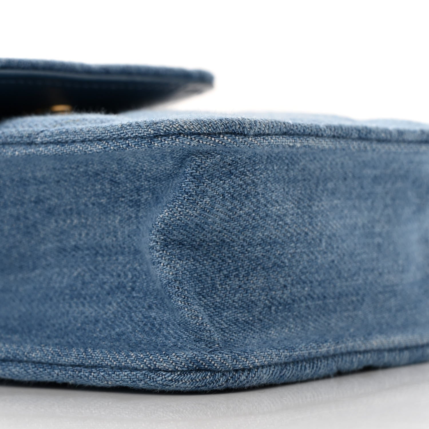 Chanel Denim Quilted Flap Mini Crossbody Blue 10 of 13