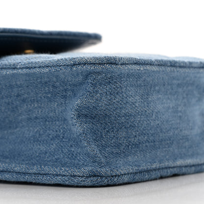 Chanel Denim Quilted Flap Mini Crossbody Blue 10 of 13