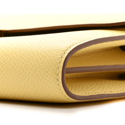 Hermes Epsom Constance Long Wallet To Go Wallet Jaune Poussin 7 of 11