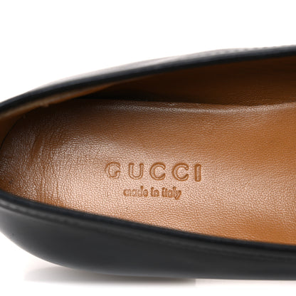 Gucci Calfskin Womens Jordaan Loafers 35.5 Black 9 of 11