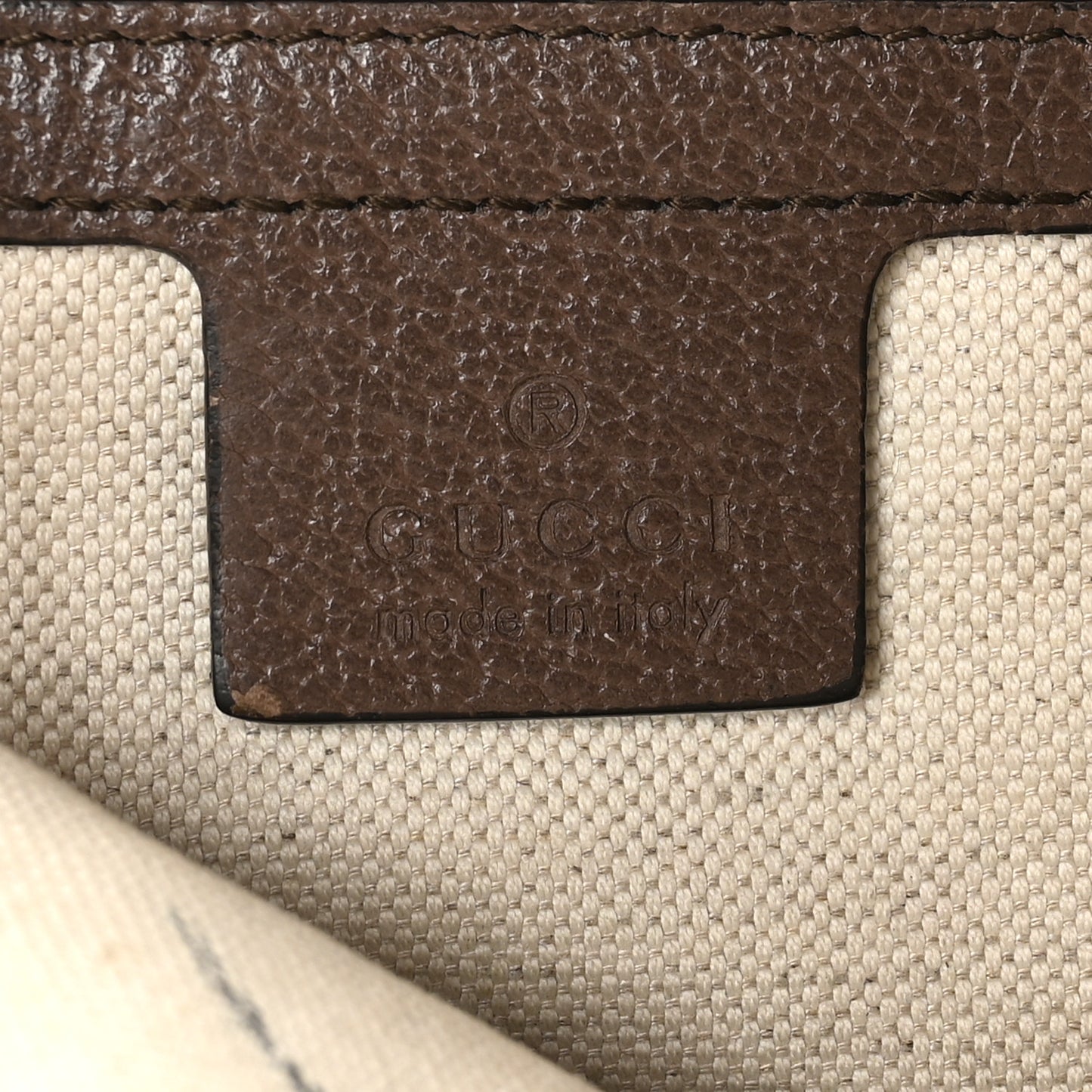 GG Supreme Monogram Web Small Ophidia Half Moon Hobo Brown