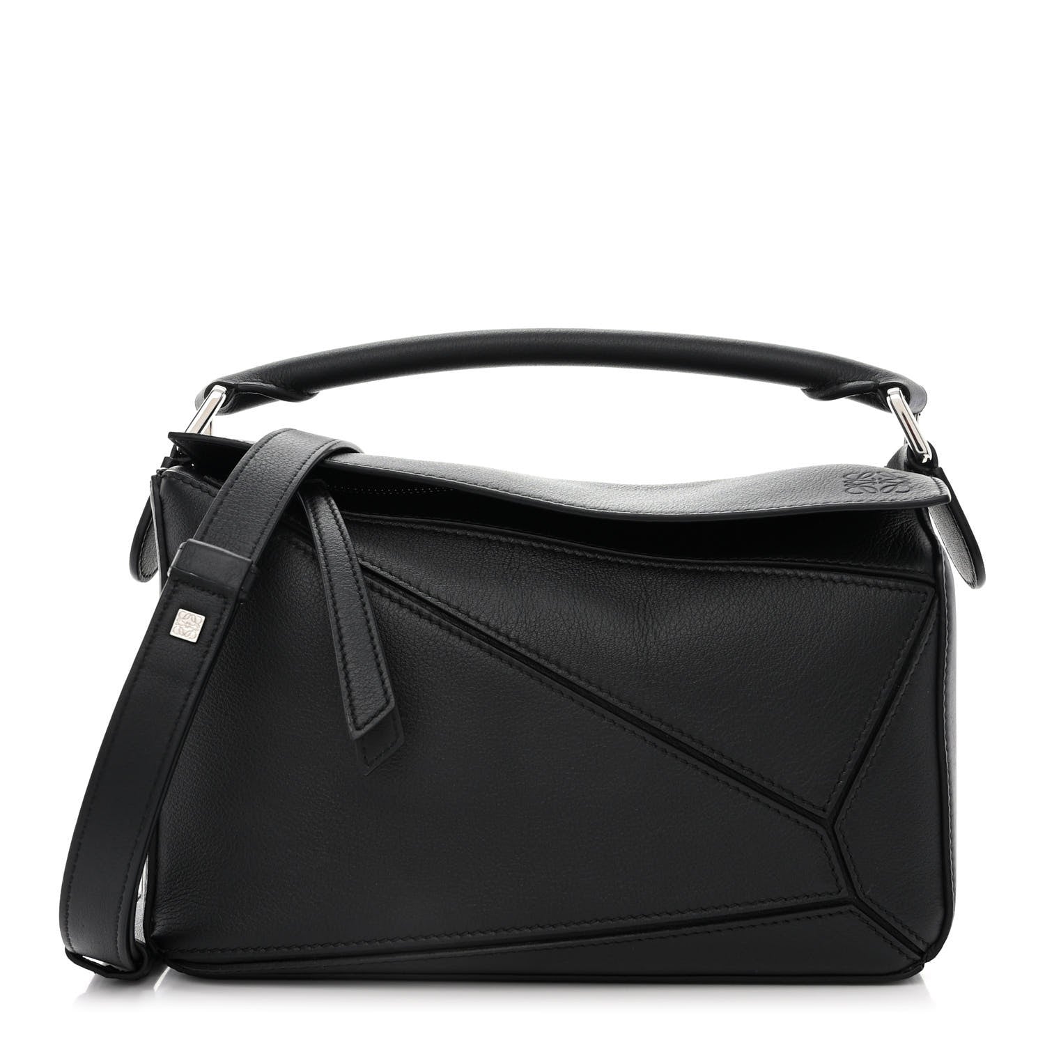 Loewe Calfskin Small Puzzle Bag Black 1 of 11