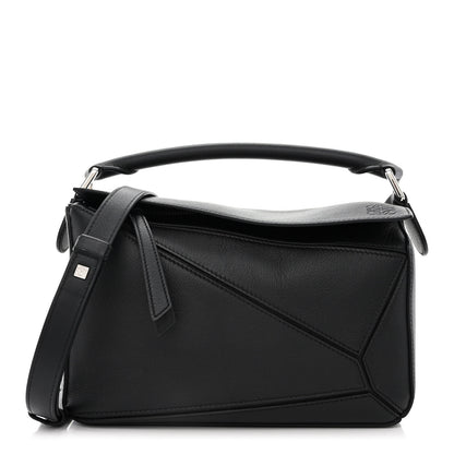 Loewe Calfskin Small Puzzle Bag Black 1 of 11