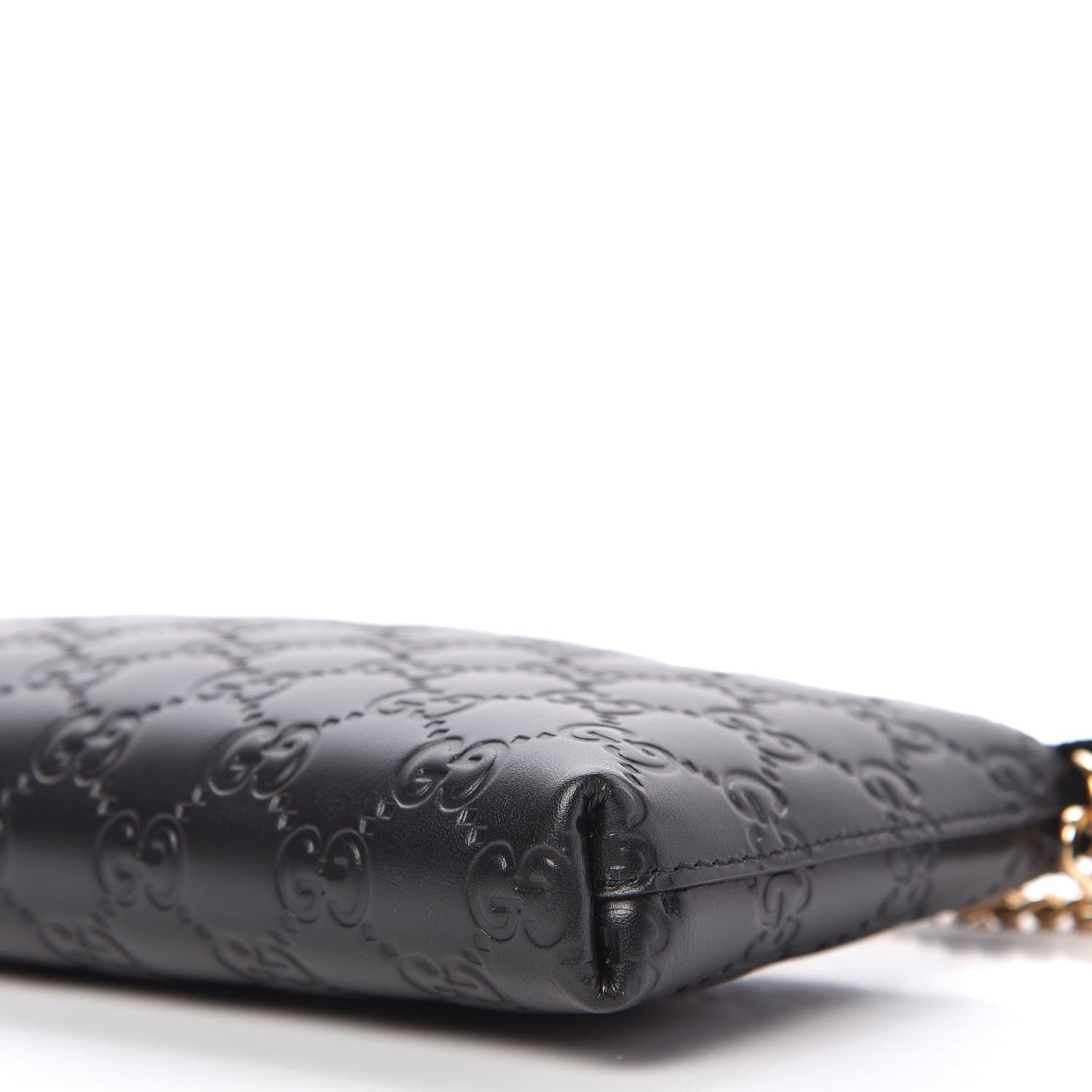 Gucci Guccissima Signature Wrist Wallet Black 7 of 8