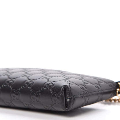 Gucci Guccissima Signature Wrist Wallet Black 7 of 8