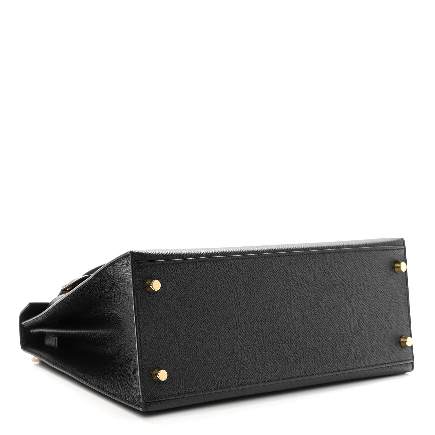 Hermes Epsom Horseshoe Vesro Kelly Sellier 28 Black Tabac Camel 4 of 13