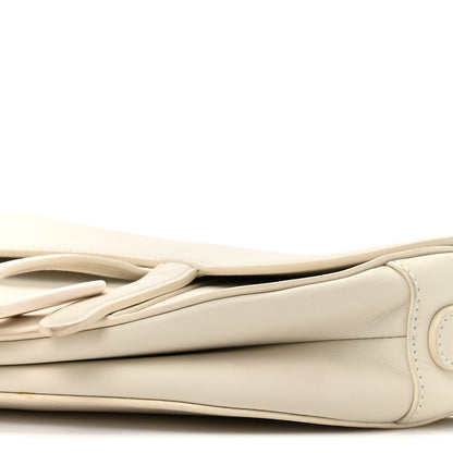Christian Dior Ultra Matte Calfskin Saddle Bag Off White 9 of 14