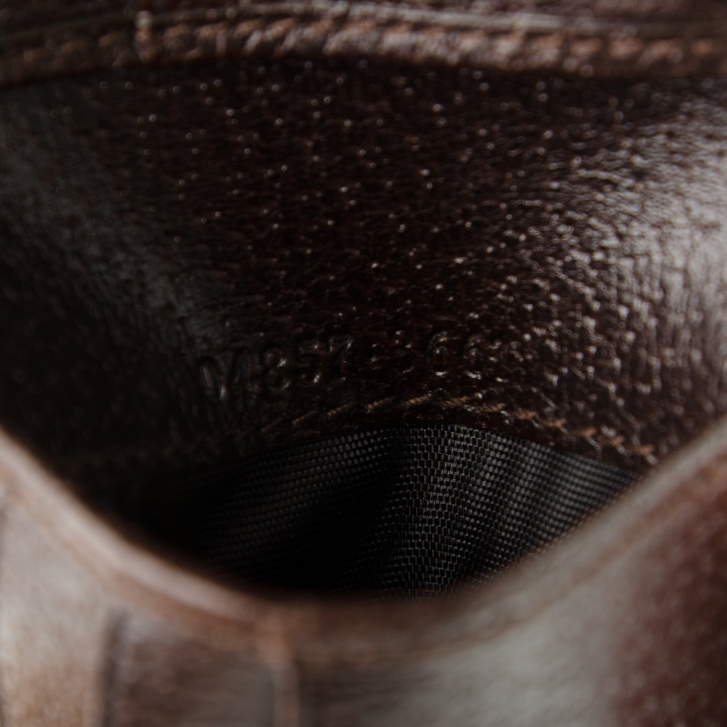 Mens Monogram Bi-Fold Wallet Dark Brown